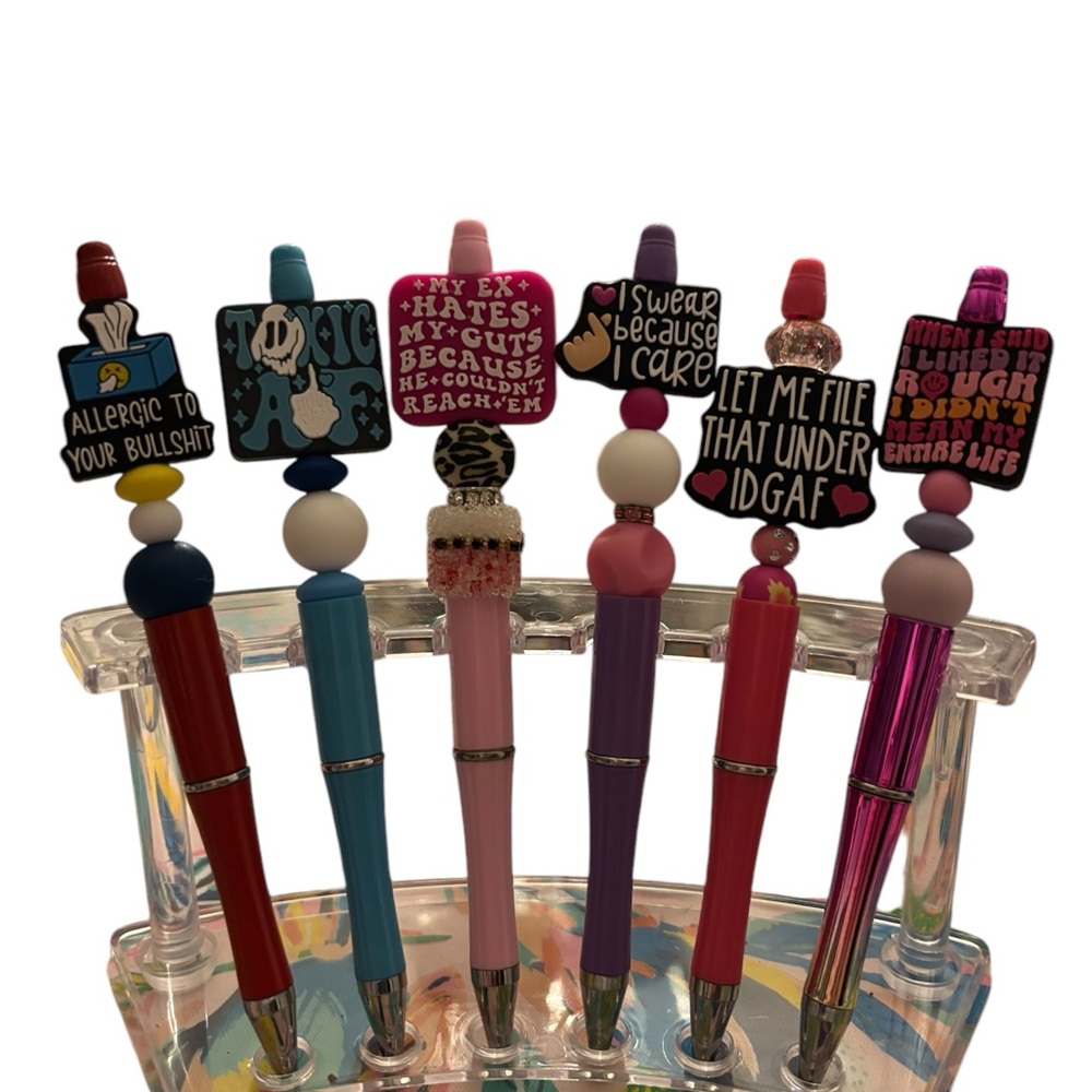 Colorful Novelty Pens with Fun Sayings